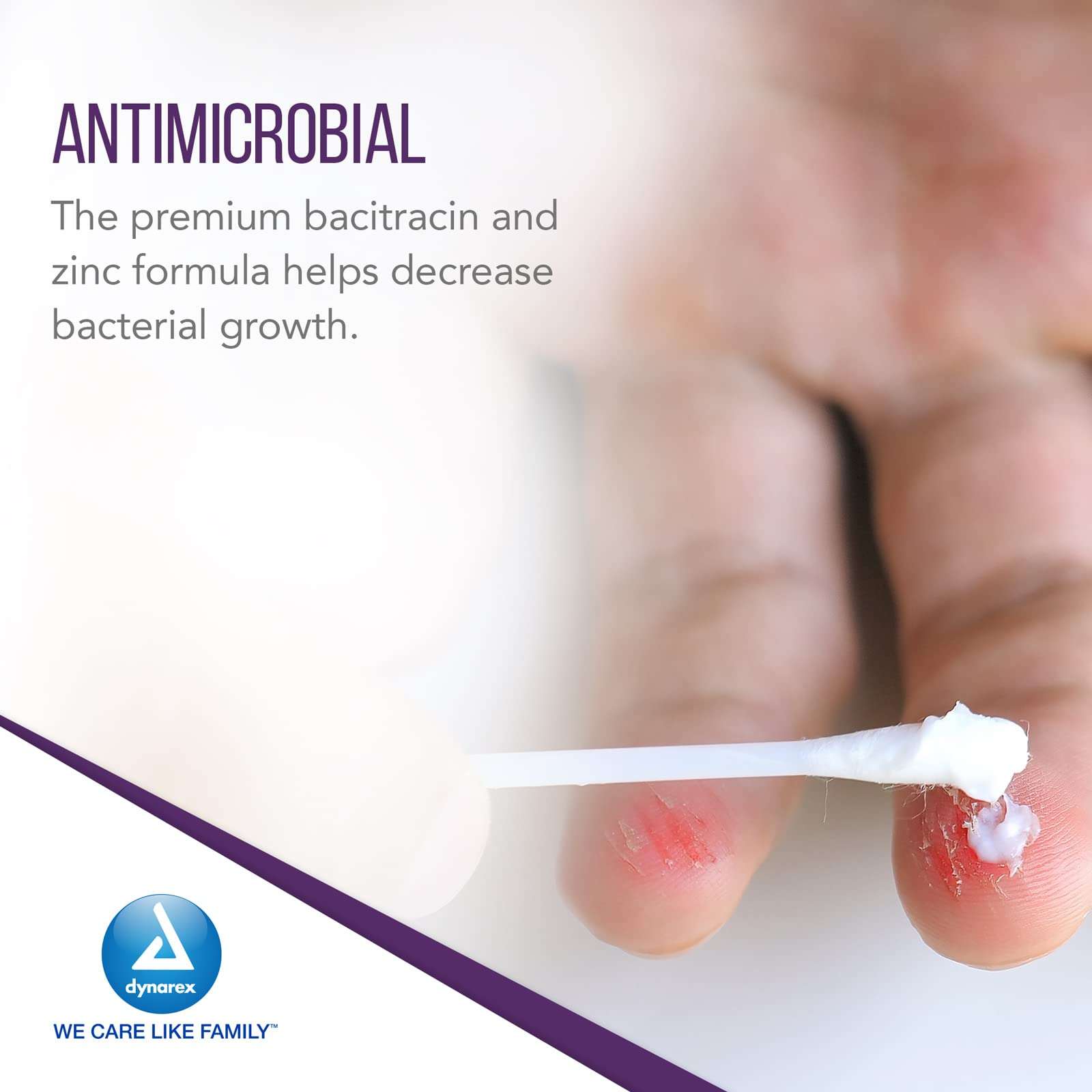 Dynarex Bacitracin Zinc Ointment USP - Burn Cream and Antibiotic Ointment for Minor Cuts, Diaper Rashes, Wound Care and First Aid, 0.9g Packets - 1 Box of 144 Packets 5