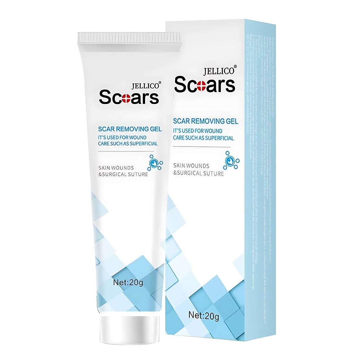 Advanced Scar Gel for Surgical Scars, Face, Body, Legs, Burns, Acne, C-Section, Stretch Marks, Keloids - Effective Scar Removal for Men and Women, Suitable for Old & New Scars (100% New -1 Bottle) 1