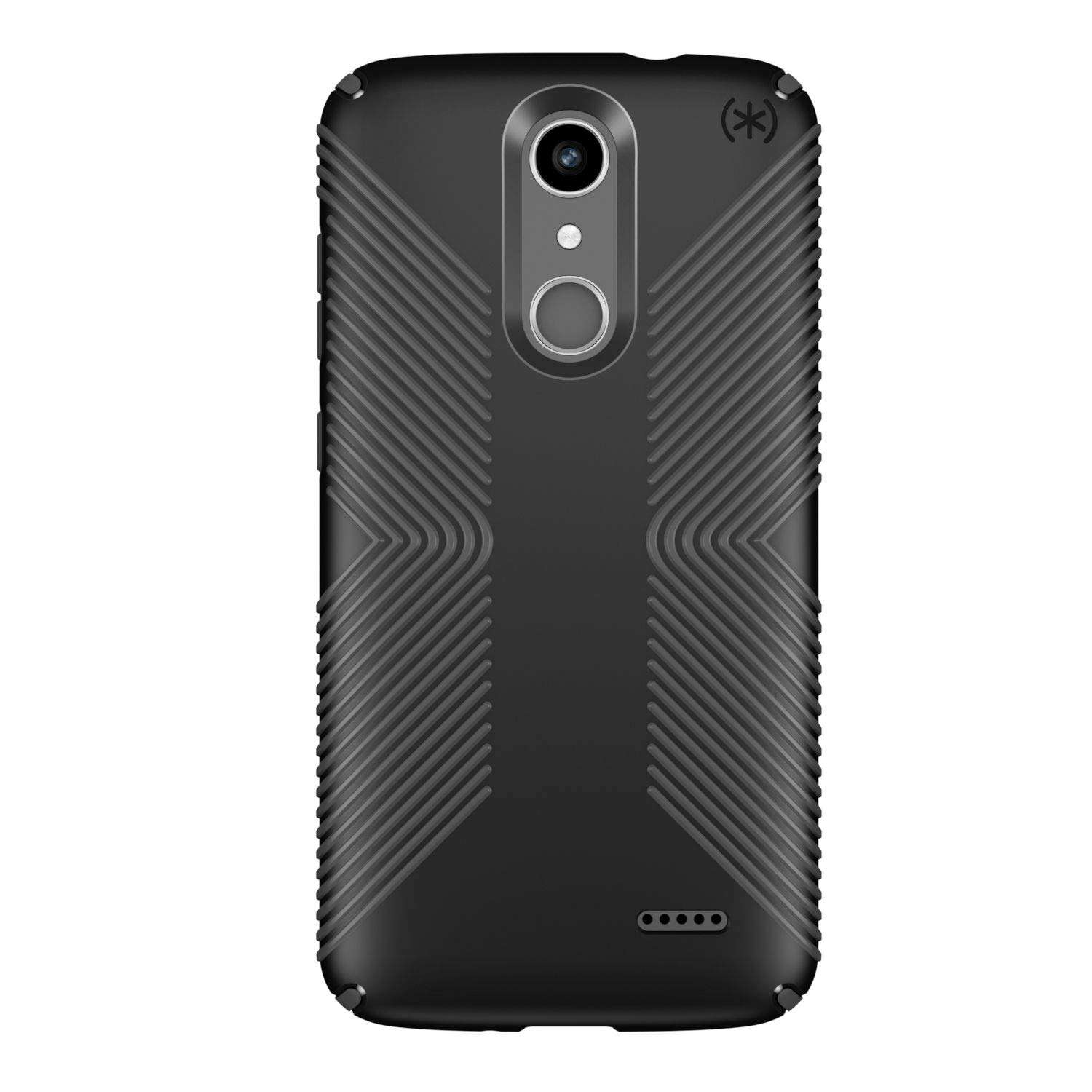 Speck Products Compatible Phone Case for ZTE Blade Spark, Presidio Grip Case, Black/Slate Grey 1