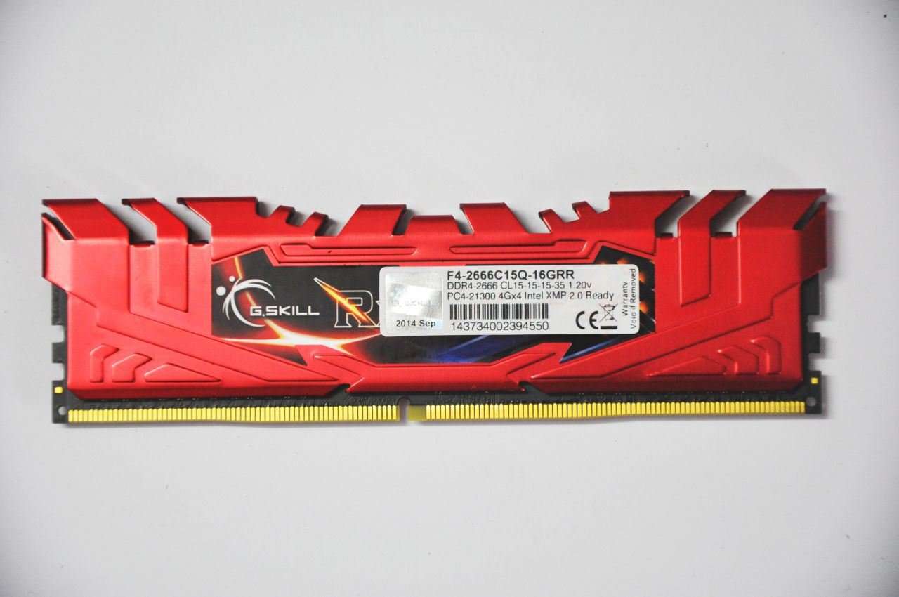 G.SKILL 16GB (2 x 8GB) Ripjaws 4 Series 288-Pin DDR4 PC4-21300 2666MHz for Intel X99 Platform Extreme Performance Memory Model F4-2666C15D-16GRR 3