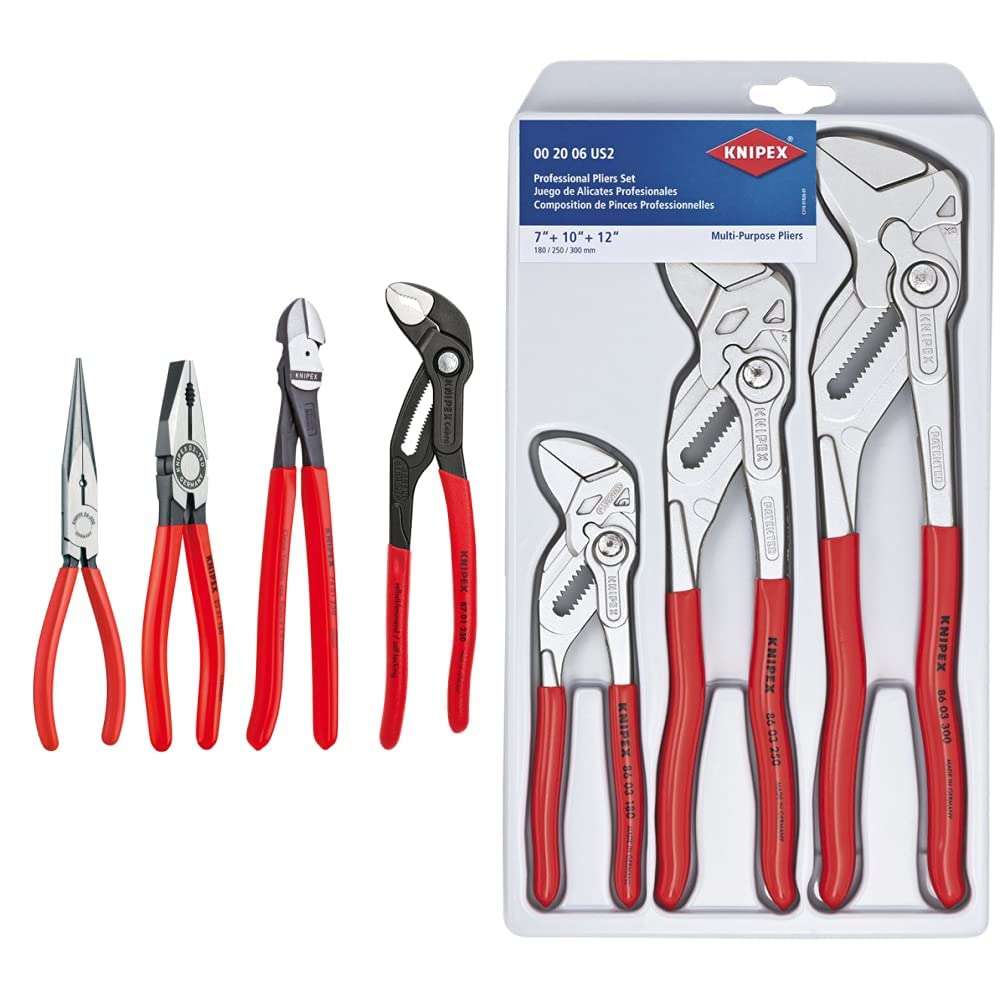 KNIPEX Pliers Wrench and Cobra Pliers 4-Piece Set 1