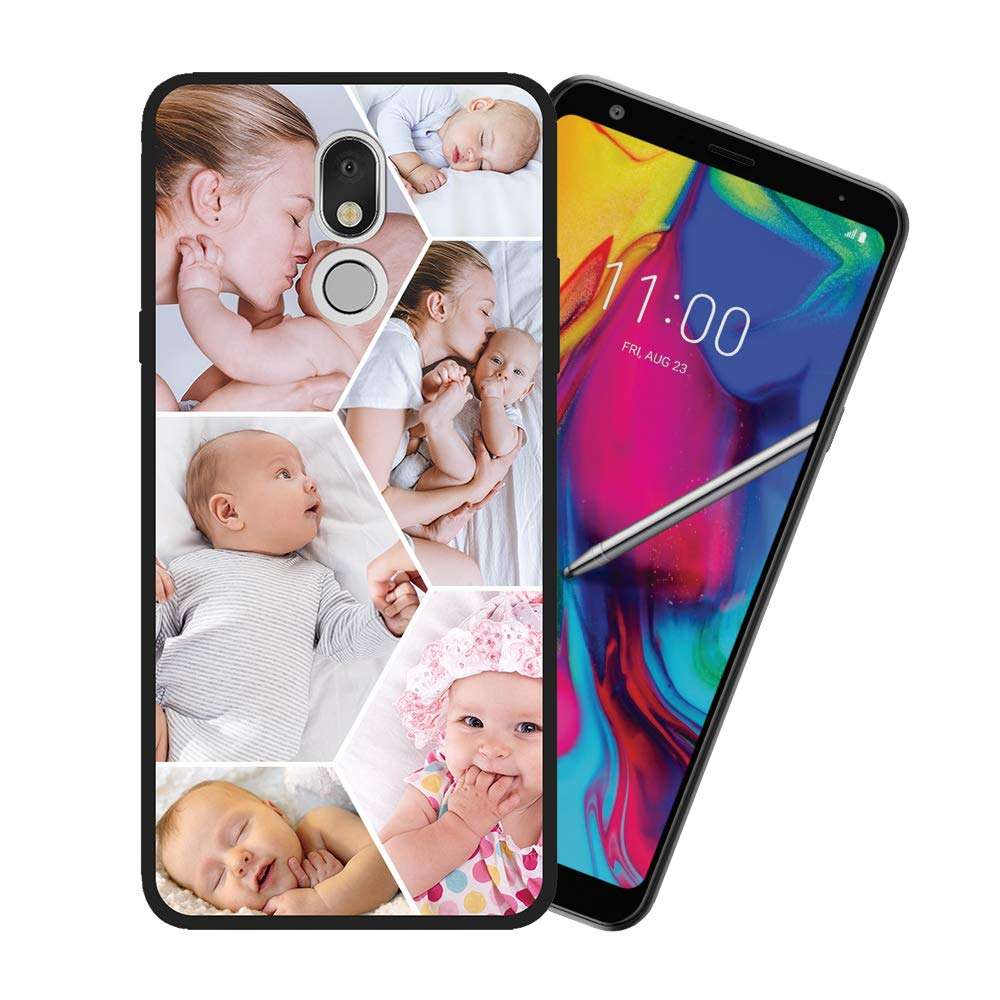 Styletify Personalized Photo Case for LG Stylo 5, Custom Picture Phone Case Shockproof Silicone Case Soft Candy Cases Black Protective Phone Cover Customized Gift Birthday Mother's Day Xmas 2