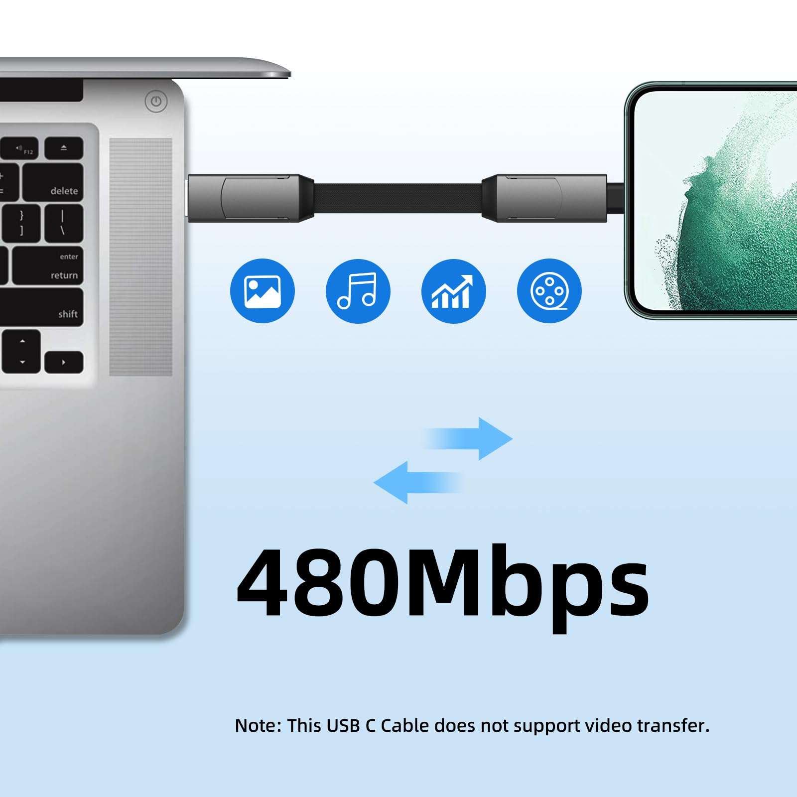 4-in-1 Multi Charging Cable, Zinc Alloy Magnetic Keychain, Fast Charger with Type C/IP Connectors for MacBook/Phones/iPad,60W PD Portable Charger for Gift 4