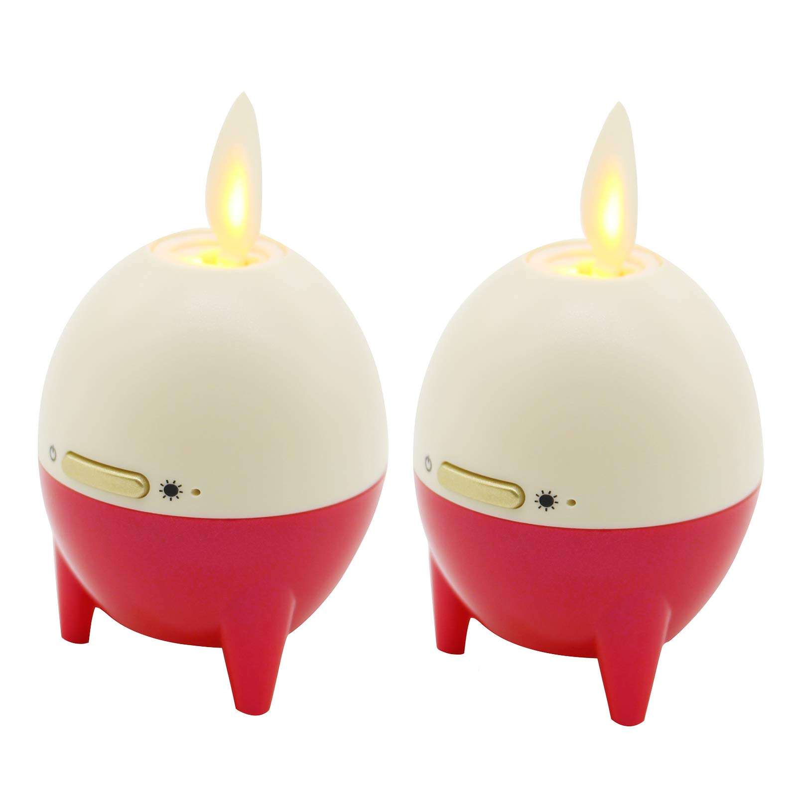 uuffoo LED Candle Light Speaker, Portable Mini Bluetooth 5.0 Flame Effect Speaker with Romantic Candle Night Light, TWS Stereo Support (2 Pack) 1