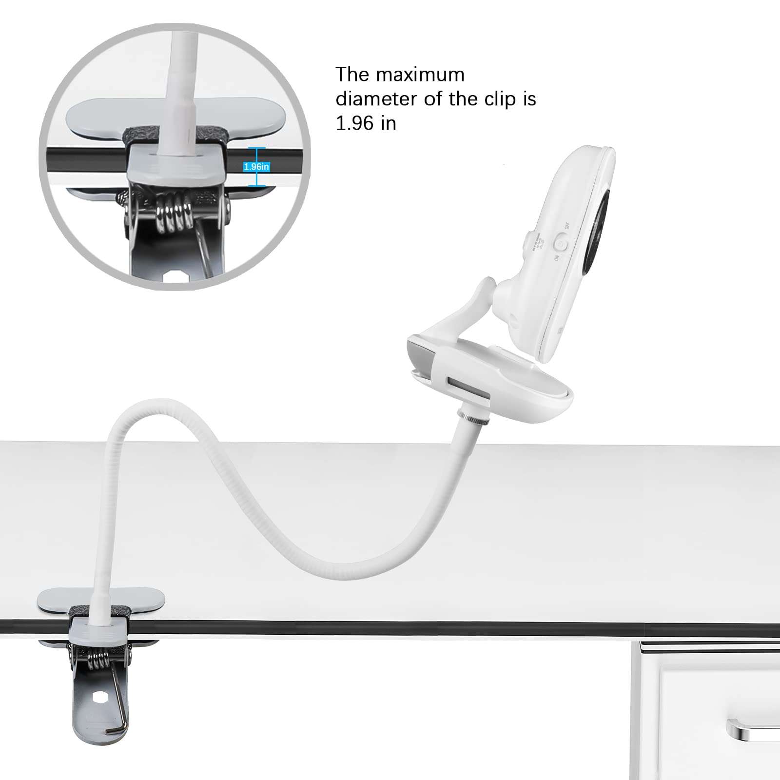 Koroao Clip Mount for VTech VM819/VM3252 Baby Monitor Without Tools or Wall Damage 4