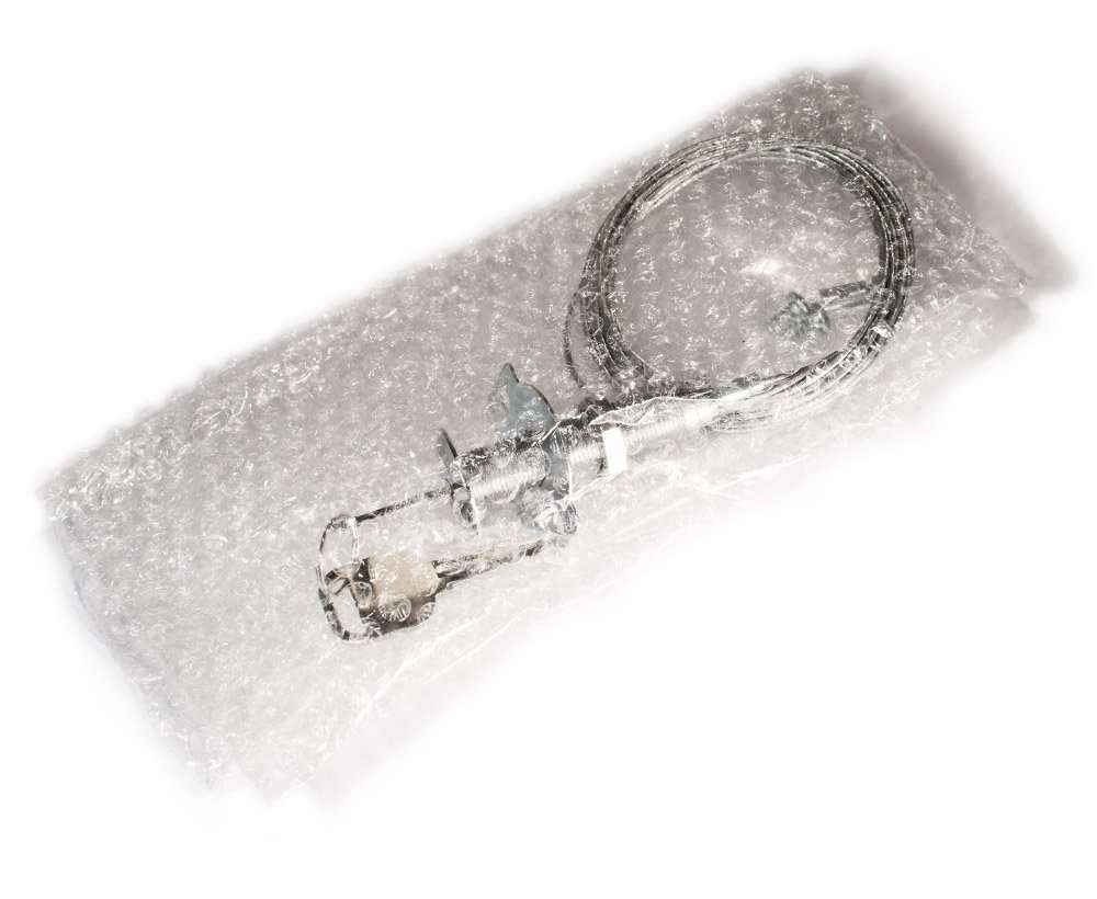 Garage door release key, garage door lock, emergency key release, release lock with stainless steel plate and chrome spiral nails 4