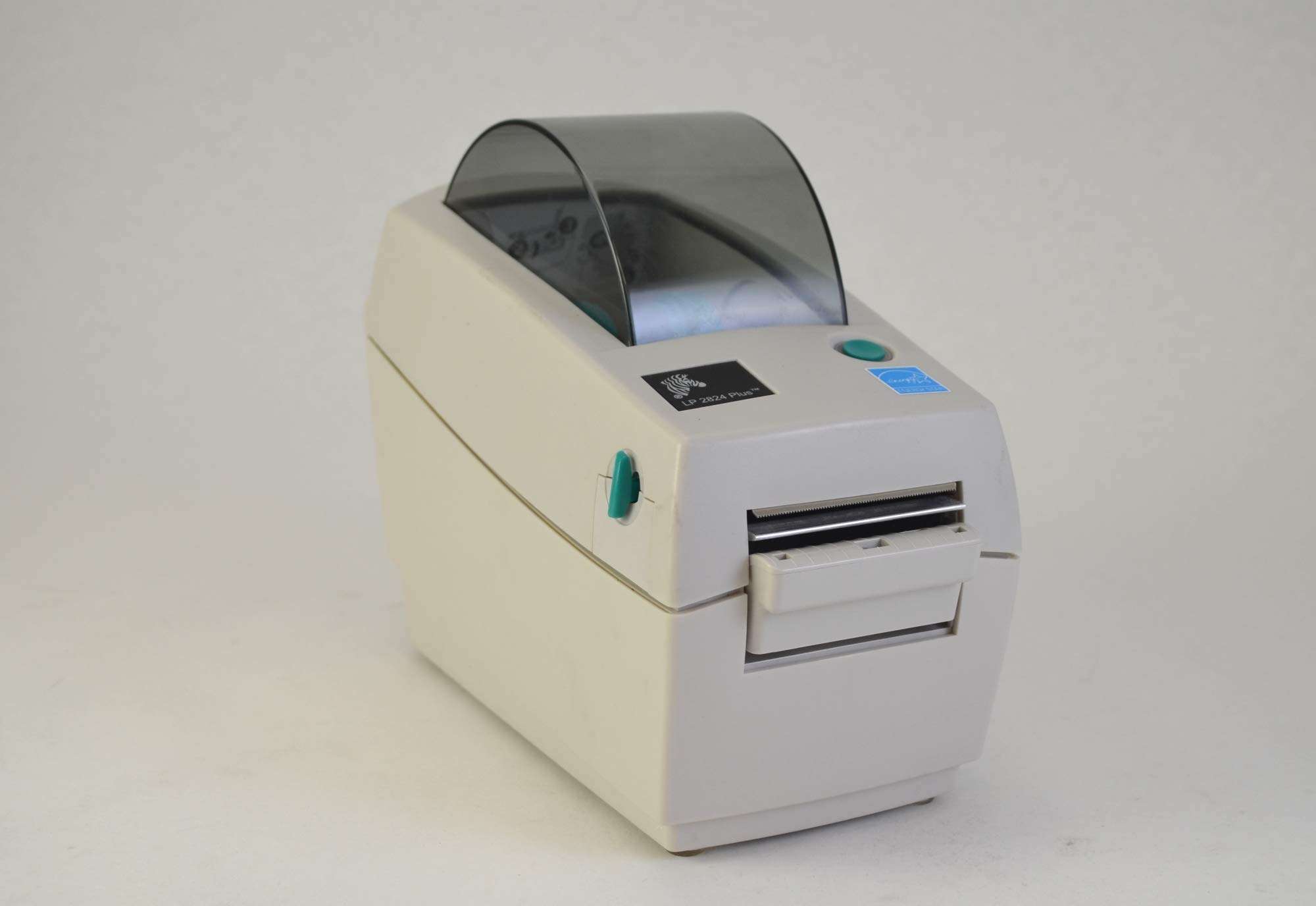 ZEBRA TLP2824 Plus Thermal Transfer Desktop Monochrome Printer Print Width of 2 in Serial and USB Port Connectivity 282P-101110-000 1