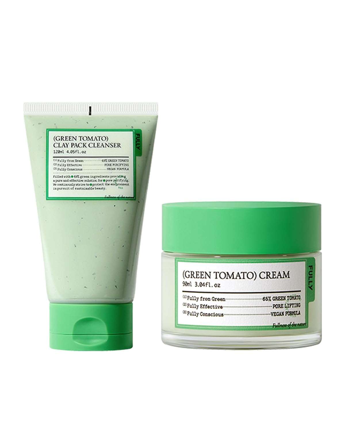 FULLY Green Tomato Basic Skincare Pore Cleansing with Facial Moisturizer 1