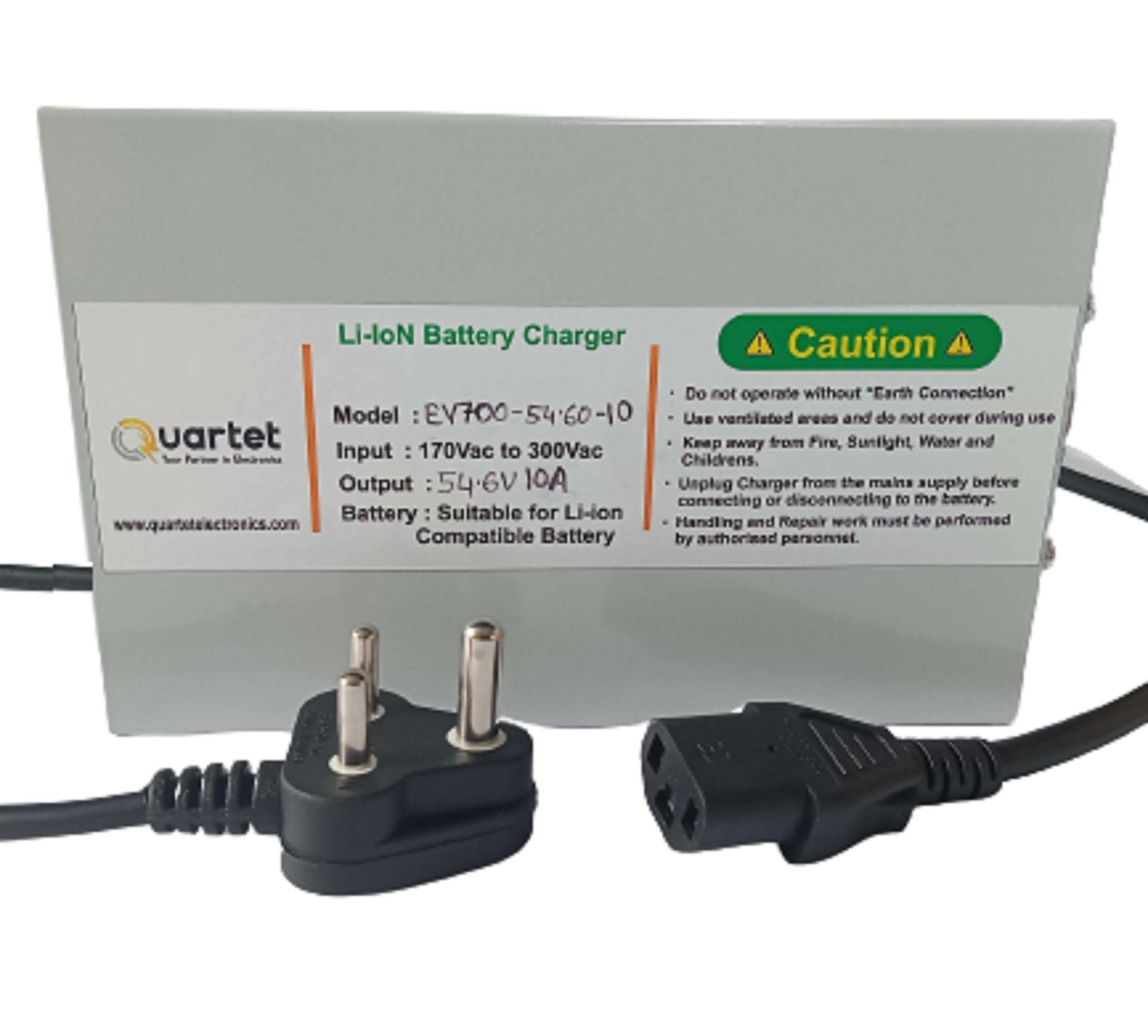 Quartet 48 Volt 54.6 Cut Off 10 Amp EV Charger for Electric Bike 3