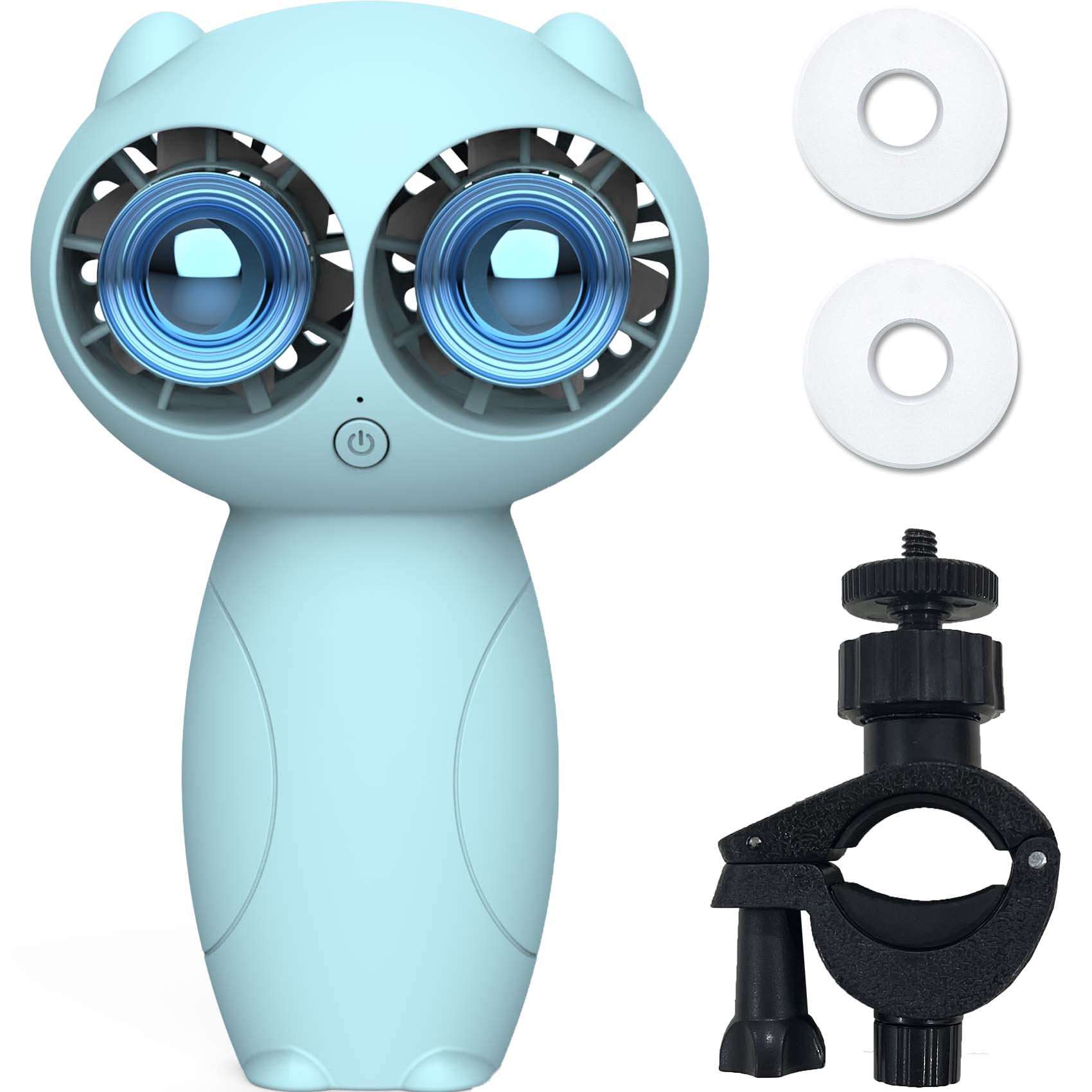 KENSUKA Stroller Fan with Aromatherapy, 360° Adjustable Detachable Universal Clip Fan,6000mAh USB Rechargeable Battery, 3 Wind Speeds, Ideal for Baby Strollers 1