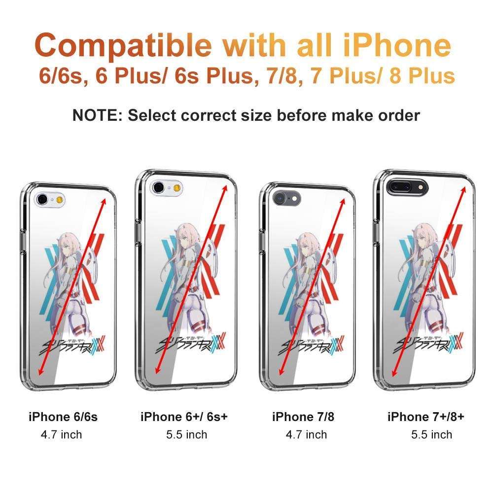 Fotrsta Parasite Movie 2019 Darling in The Franxx - Zero Two Pilot Suit Case Cover Compatible for iPhone (7 Plus/8 Plus) 3