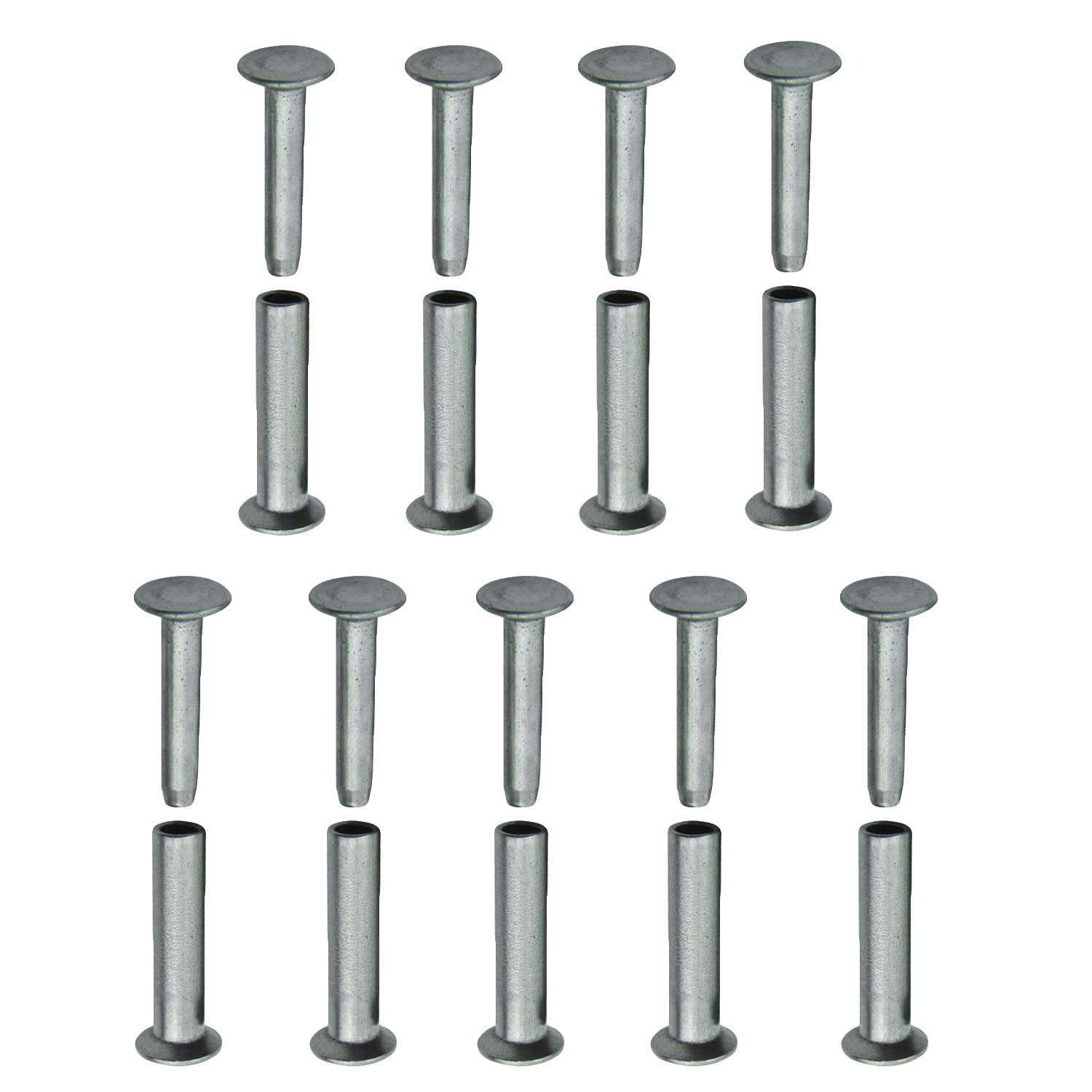 TorSor 9 Sets Kitchen Knife Handle Screw Fixing Rivet Nuts Chef Knives Cutter Wooden Grip Screws Fastener Fixer Clip Nail Replacement Repair Stainless Steel Rivets Anti-Corrosion DIY Tools Accessories 1