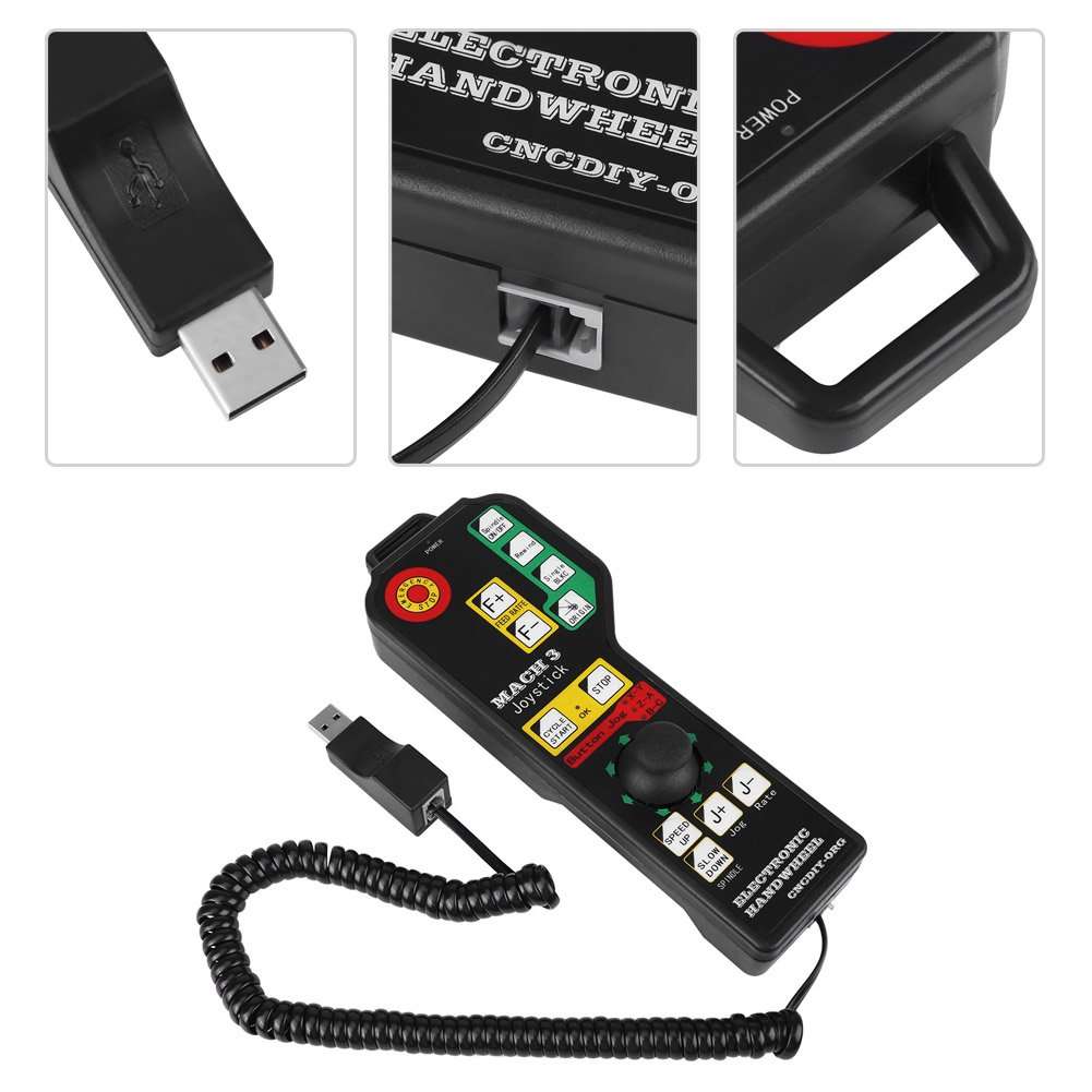 Practical Stable Controller, Durable USB CNC Controller, Cycle Start Mach3 System For Mach Operation Emergency Stop 6