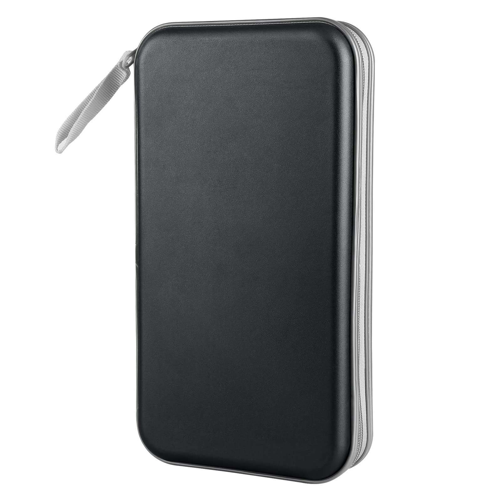 Siveit CD Case Holder, 80 Capacity, Black, Plastic, Portable Storage Rack 1