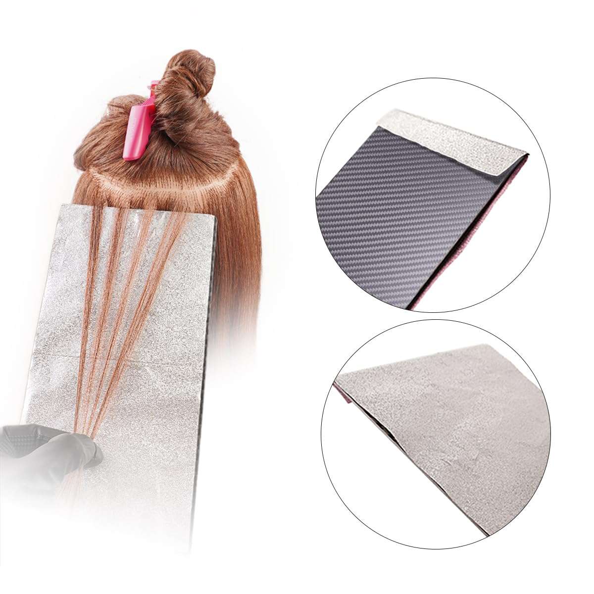 SHKALLI Professional Carbon Fibre Foil/Balayage Board,Highlighting Board, Hair Colouring Tool, Lightweight, flexible, sturdy.(Matte Black J) 4