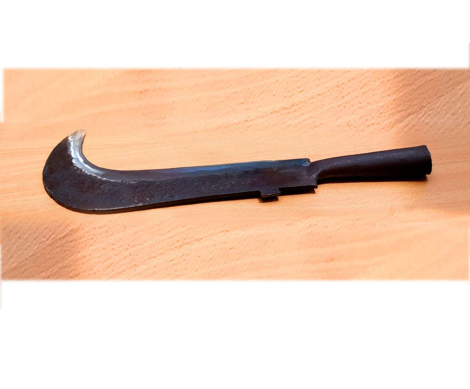 MYNAKSHA Iron Aruva / Handymade Aruval Iron Bill Hook with Wooden Handle / Gardening Knives Handmade Bill Hook / Wooden Handle for Home and Garden use / VetuKathi - Blade Size 7.5 inch 3