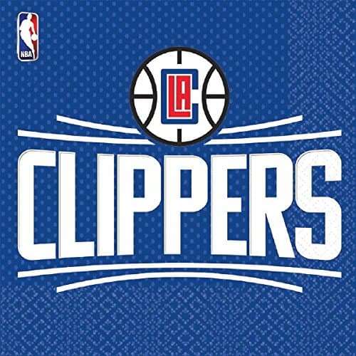 Los Angeles Clippers Party Napkins - 6 1/2" x 6 1/2", Pack of 16 1