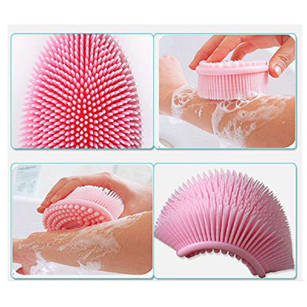Nika Soft Silicone Brush Shower Body/Head Massage Brush 4