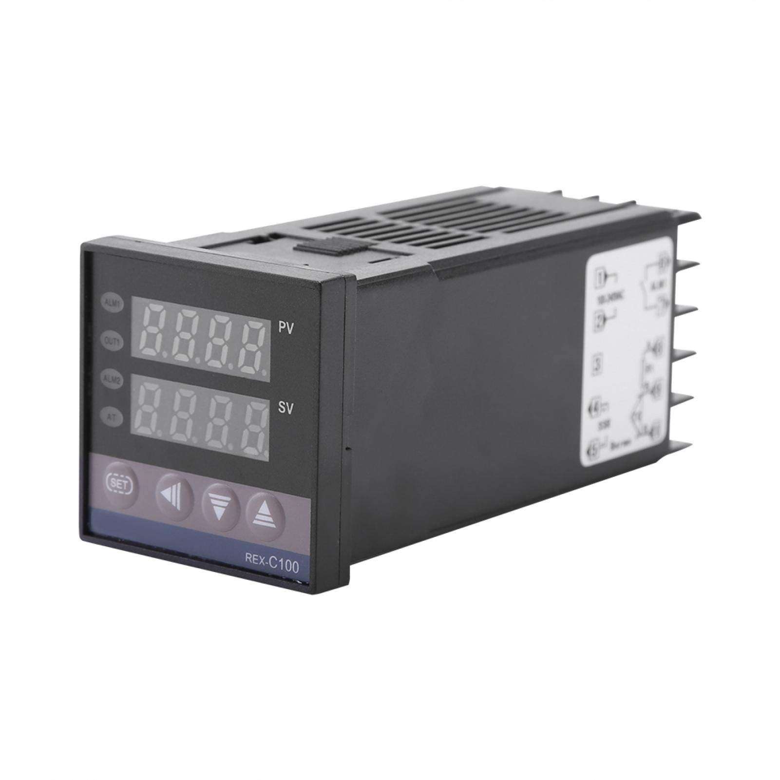 Thermostat Switch Digital LED REX-C100 PID Temperature Controller for Electric Power with K Thermocouple Sensor Self-Functions 1