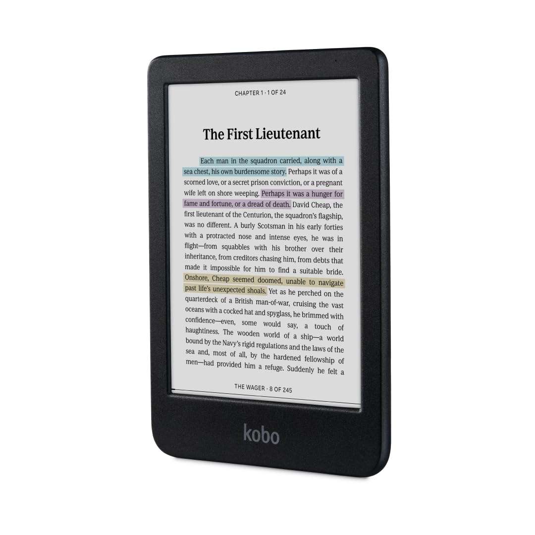 Kobo Clara Colour | Colour eReader | 6” Glare-Free Colour E Ink Kaleido™ 3 Display | Dark Mode Option | Waterproof | Audiobooks | 16GB of Storage | Black 2