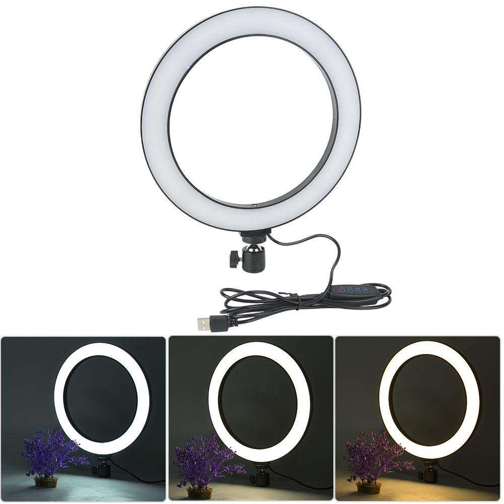 Soft Light Safe LED Ring Fill Light, LED Fill Light for Live Broadcast Commercial Shooting Beauty Manicure Selfie(Plastic) 5
