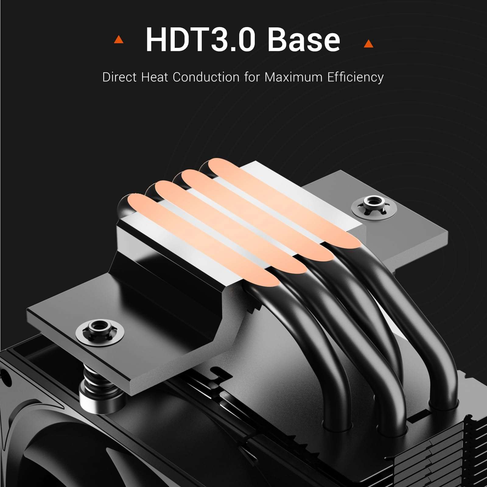 PCCOOLER CPS R400 Air CPU Cooler, Next-Gen 4 Heatpipes Air Cooler, PWM 2200RPM 92mm Fan, 180W TDP CPU Air Cooler,for AMD AM4/AM5/Intel LGA 115X/1200/1700/18XX Black 5