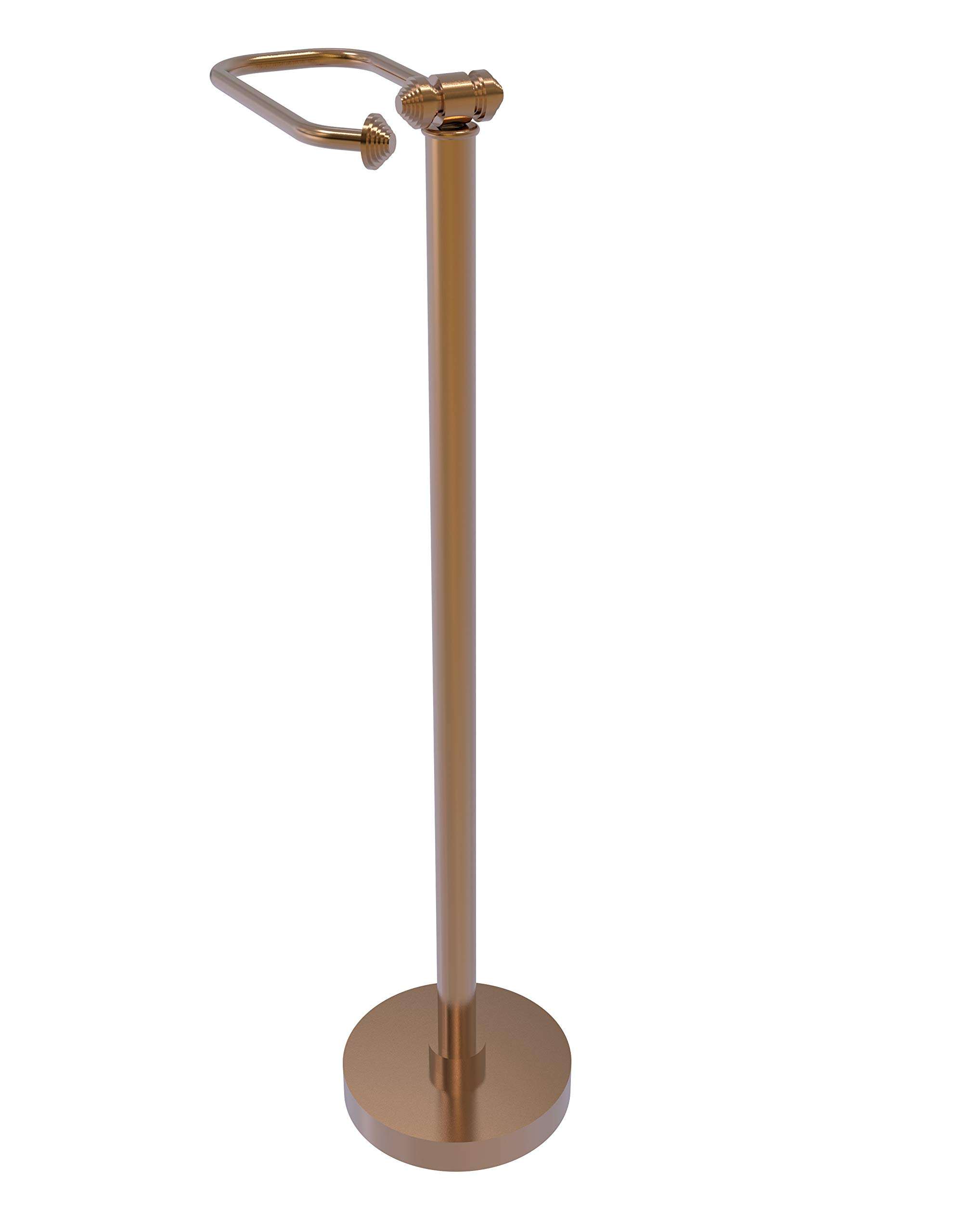 Allied Brass SB-74-BBR Southbeach Collection Free Holder Toilet Tissue Stand, 26-Inch High, Brushed Bronze