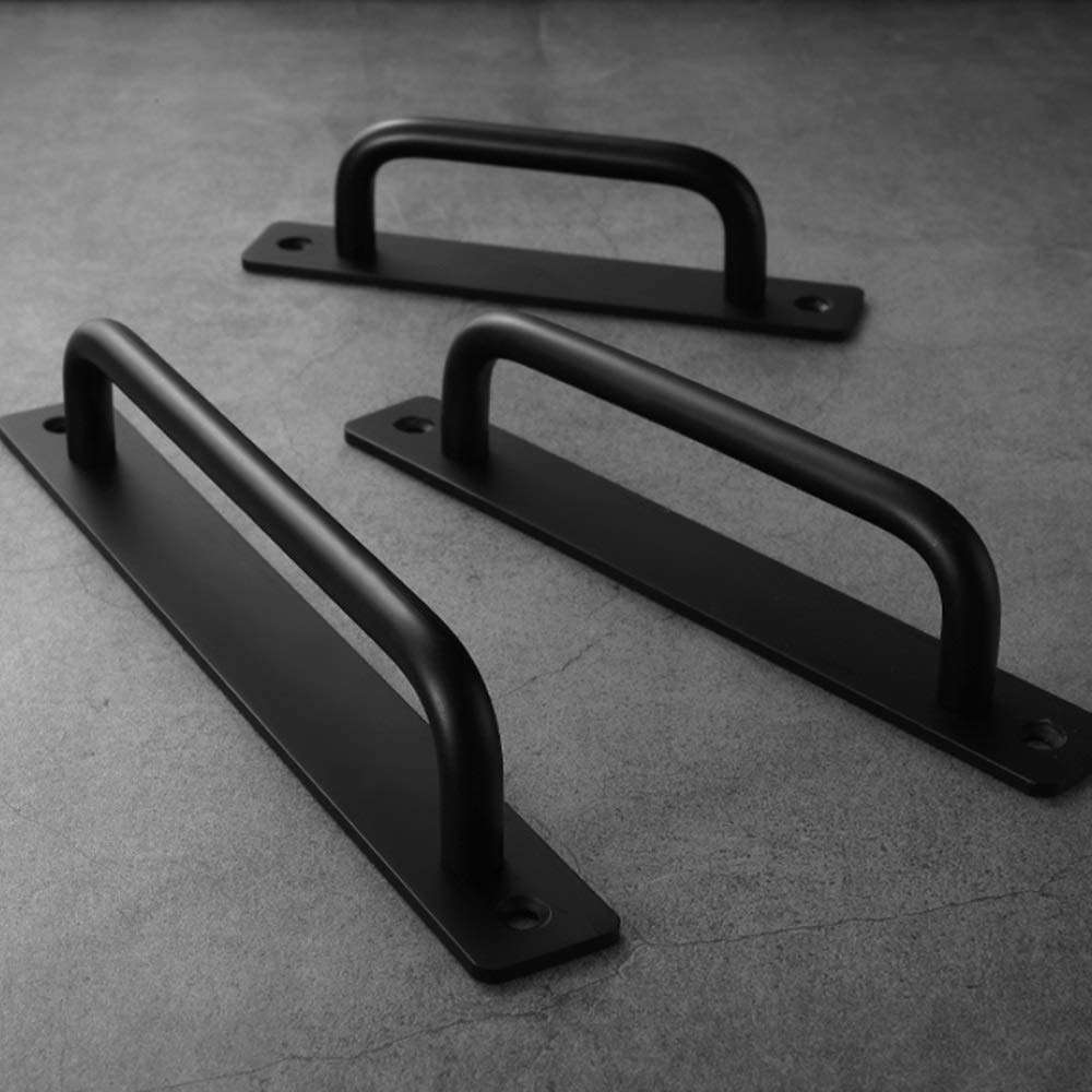 ZHFRC Door Handle Window Dark Golden Handle Wooden Door Balcony Sliding Door Sliding Door Aluminum Alloy Handle Glass Door Pack of 10 Multi-Application (Color : Black, Size : 192mm) 2