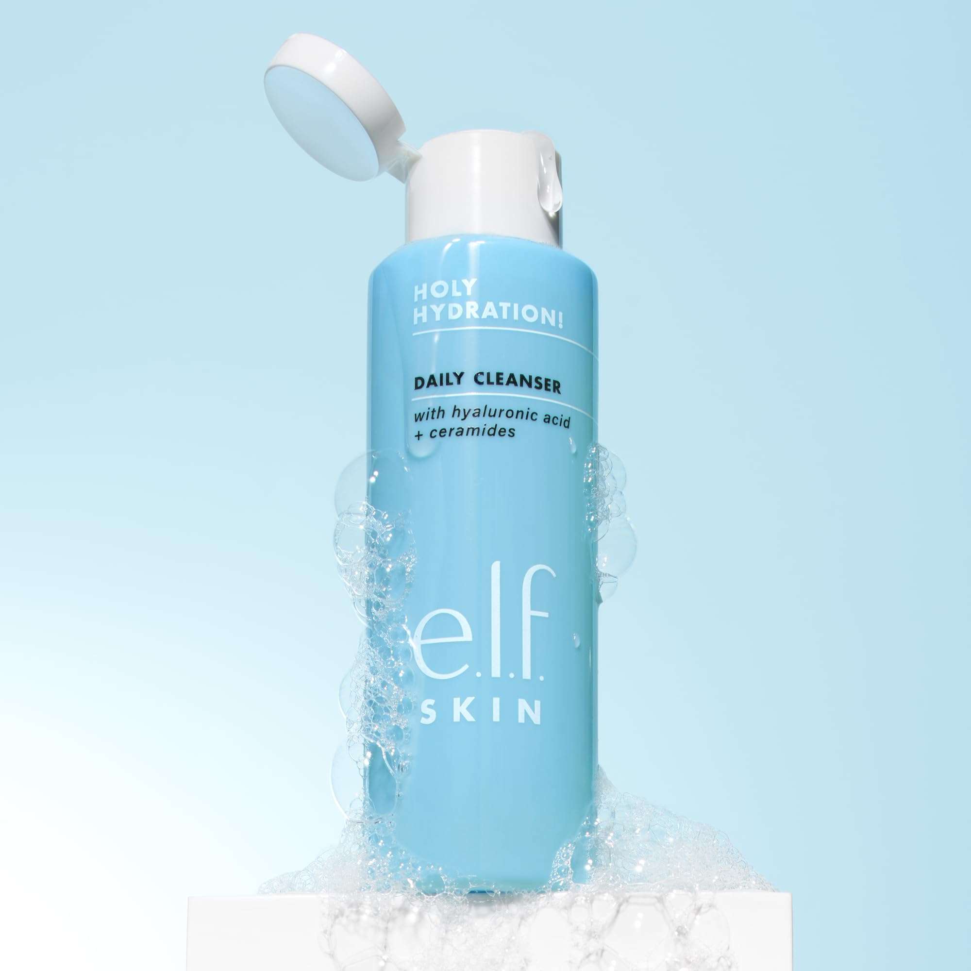 e.l.f. SKIN Holy Hydration! Daily Cleanser, Face Cleanser For Washing Away Excess Oil, Impurities & Makeup, Made With Hyaluronic Acid, Vegan & Cruelty-Free 4