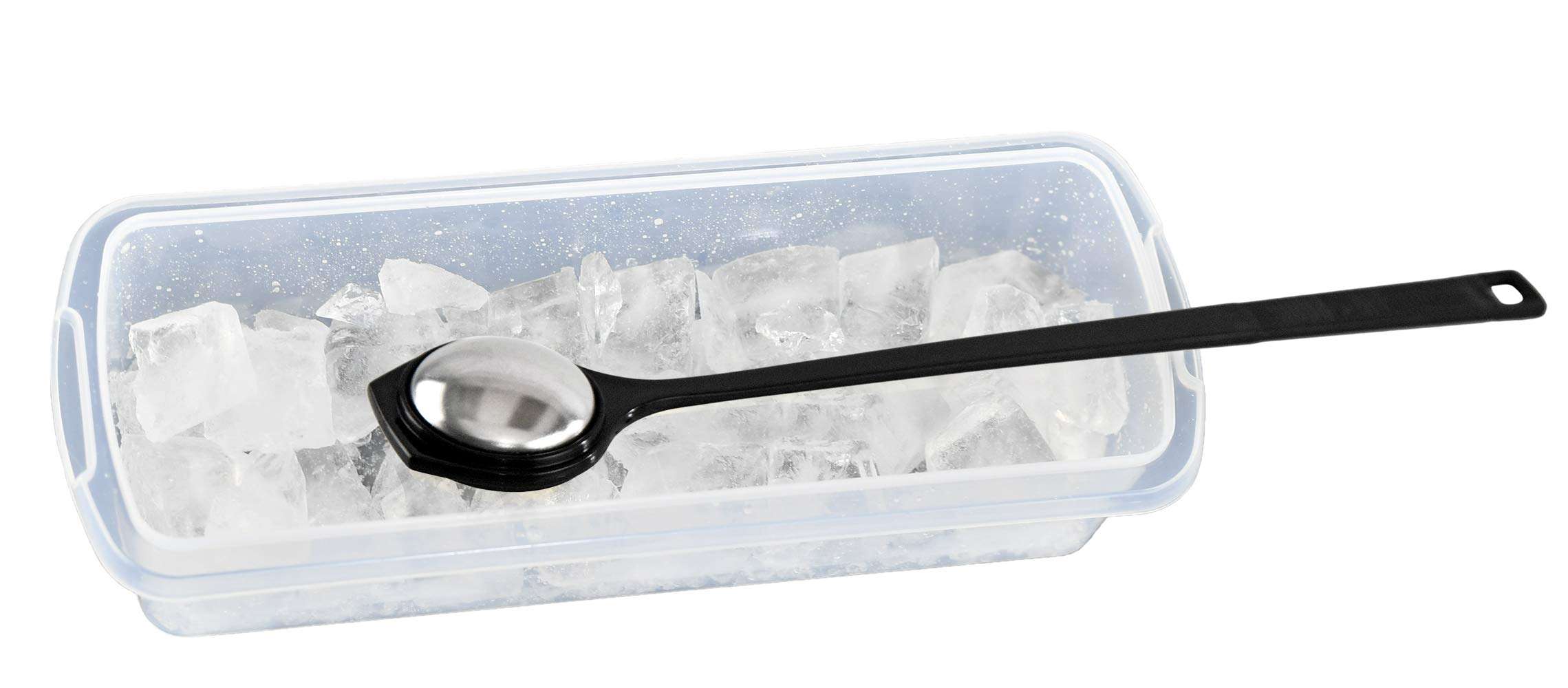 HOME-X Ice Hammer Kitchen Gadget, Stainless Steel Tapper, Mallet Tool for Cocktails, Black 4