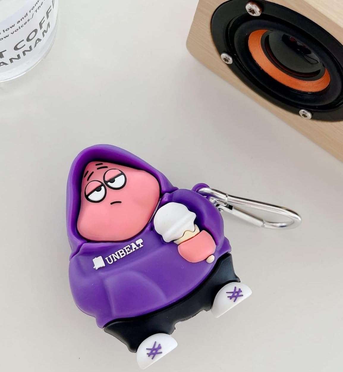 KHR Silicone Case Cover for AirPods 4 (2024), Cute Cartoon Characters Design Case with Keychain for AirPods 4 / AirPods 4 with Active Noise Cancellation (Unbeat) 6