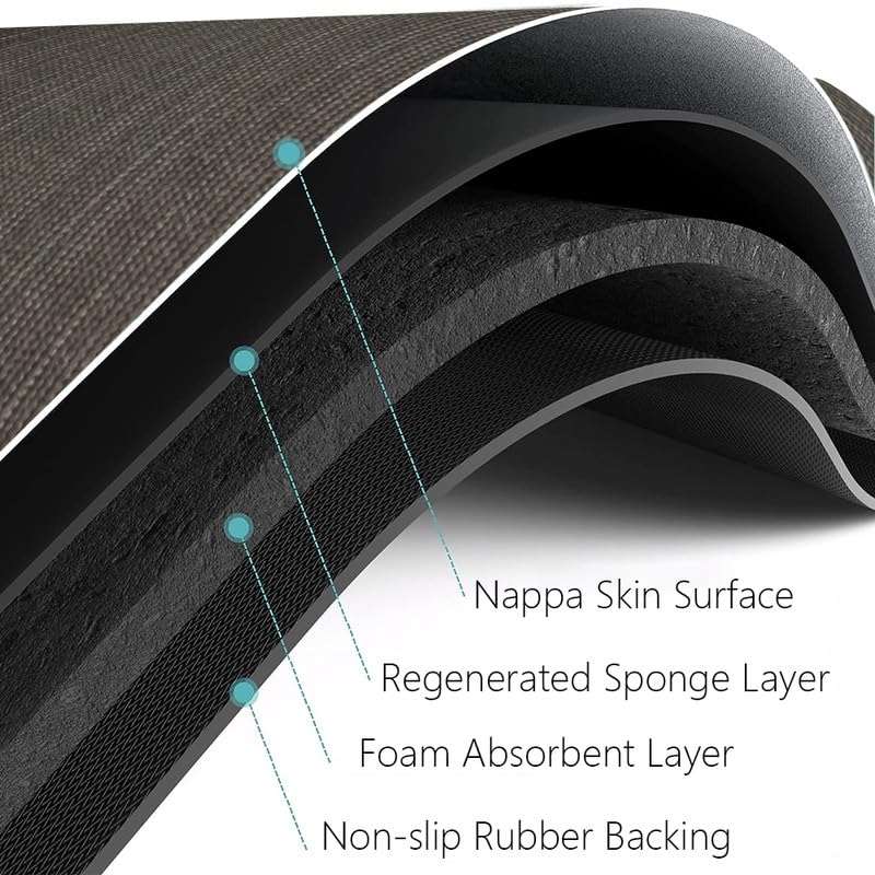 SUWUYUE Bath Mat Rug, Quick Dry Super Absorbent Bathroom Mat, Non Slip Stain Resistant Bathroom Floor Mat Washable Ultra Thin Bathmat Fit Under Door for Shower Room, Dark Gray Stripe, 3ft x 5ft 5