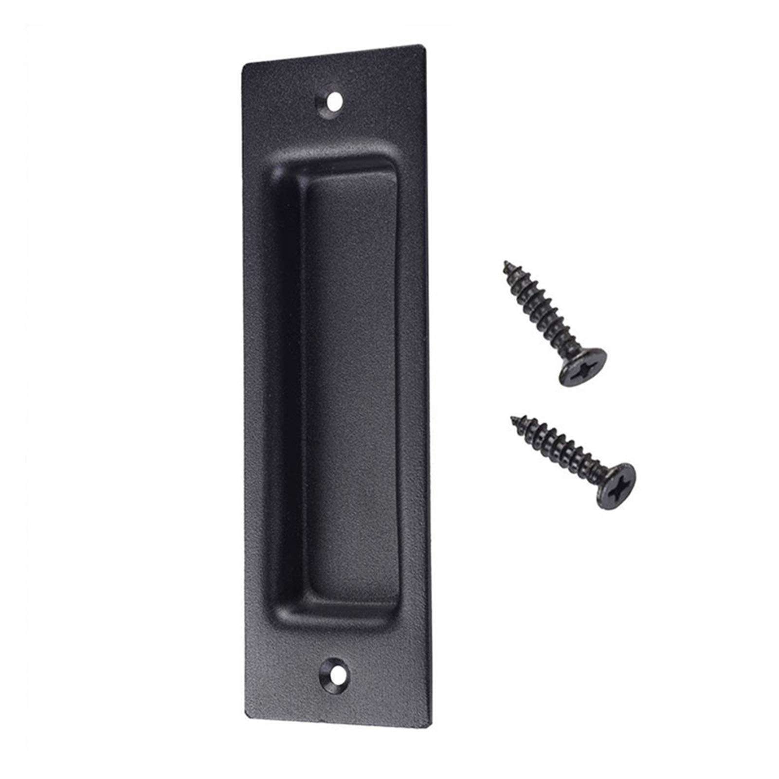 KJBGS Door Handle Sliding Barn Gate Flush Pull Accessories Hardware Rustproof Door Handle Easy Install Embedded Square Matte Home Frosted Finger Home Hardware Accessories Door Hardware 2