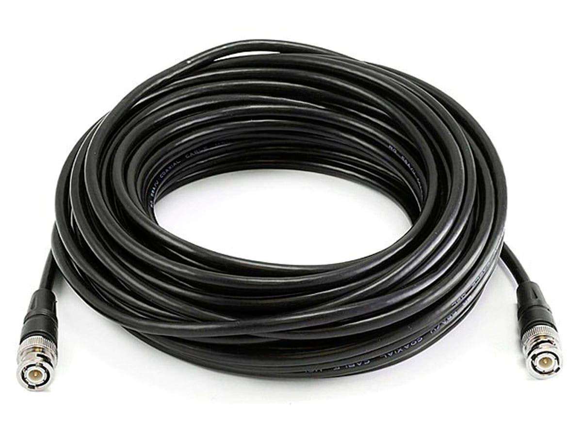 Monoprice 50ft RG/58 AU 48% Braid - Black - (106922) 1