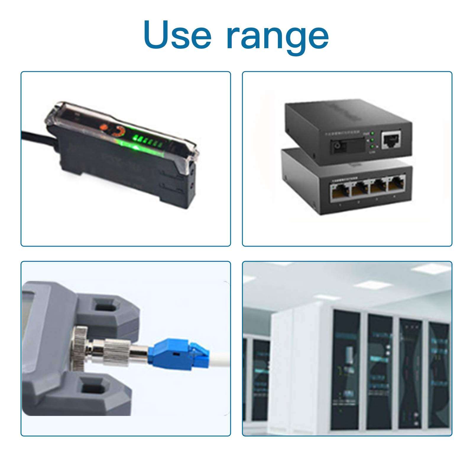 Visual Fault Locator Fiber Adapter, Fiber Optic Connector, 1pcs Single Mode 9/125um FC Male to LC Female Hybrid Optical Fiber Convertor Adapter Compatible with Optical Power Meter Visual Fault Locator 6