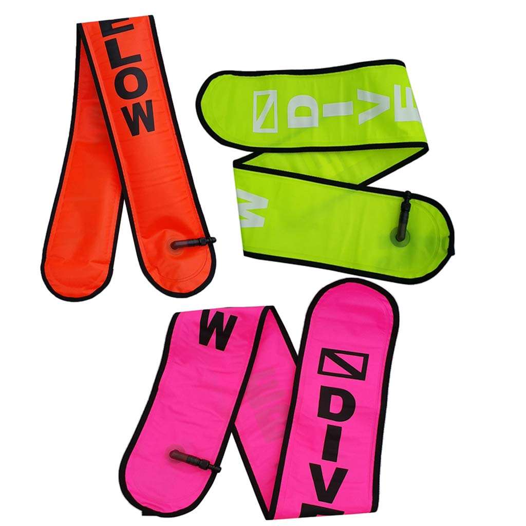 Loom Tree 4Ft Scuba Diving Surface Marker Buoy SMB Underwater Safety Buoy Float Orange 5