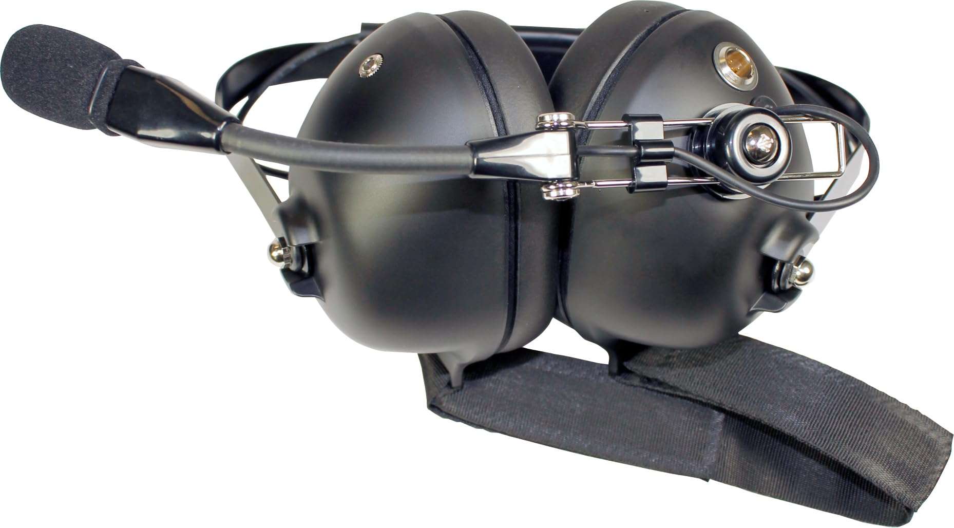 PRYME® HDS-EMB Racing Style Wired Dual-Muff Headset - Perfect for Racing, Avionics, and Industrial Use (Black)… 4