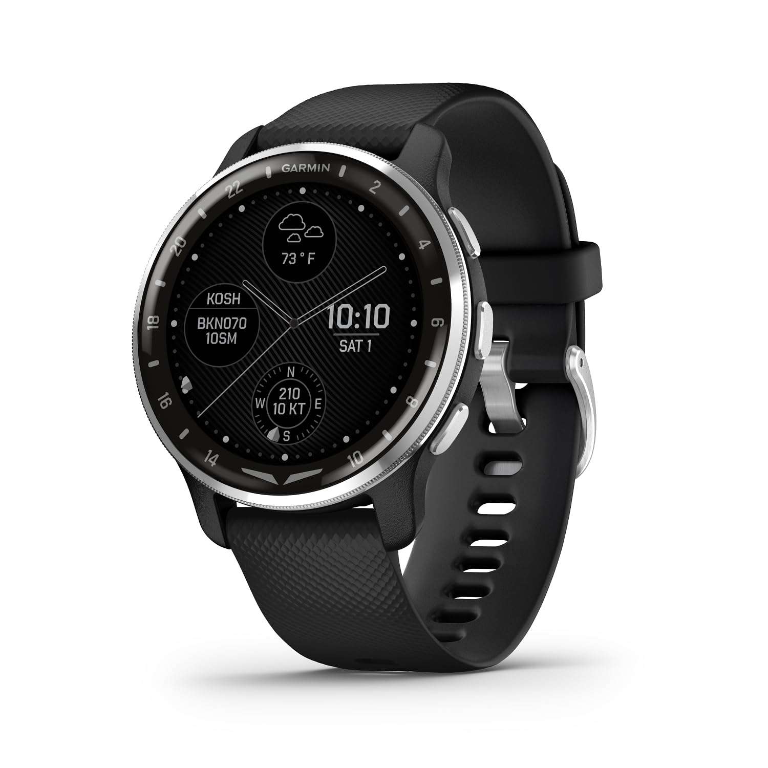 Garmin D2 Air X10 Aviator GPS Smartwatch with Call, Text, Health, Wellness and Aviation Weather Features (Black) + USB Wall Charger + Microfiber Cleaning Cloth + P-Bank + More 3