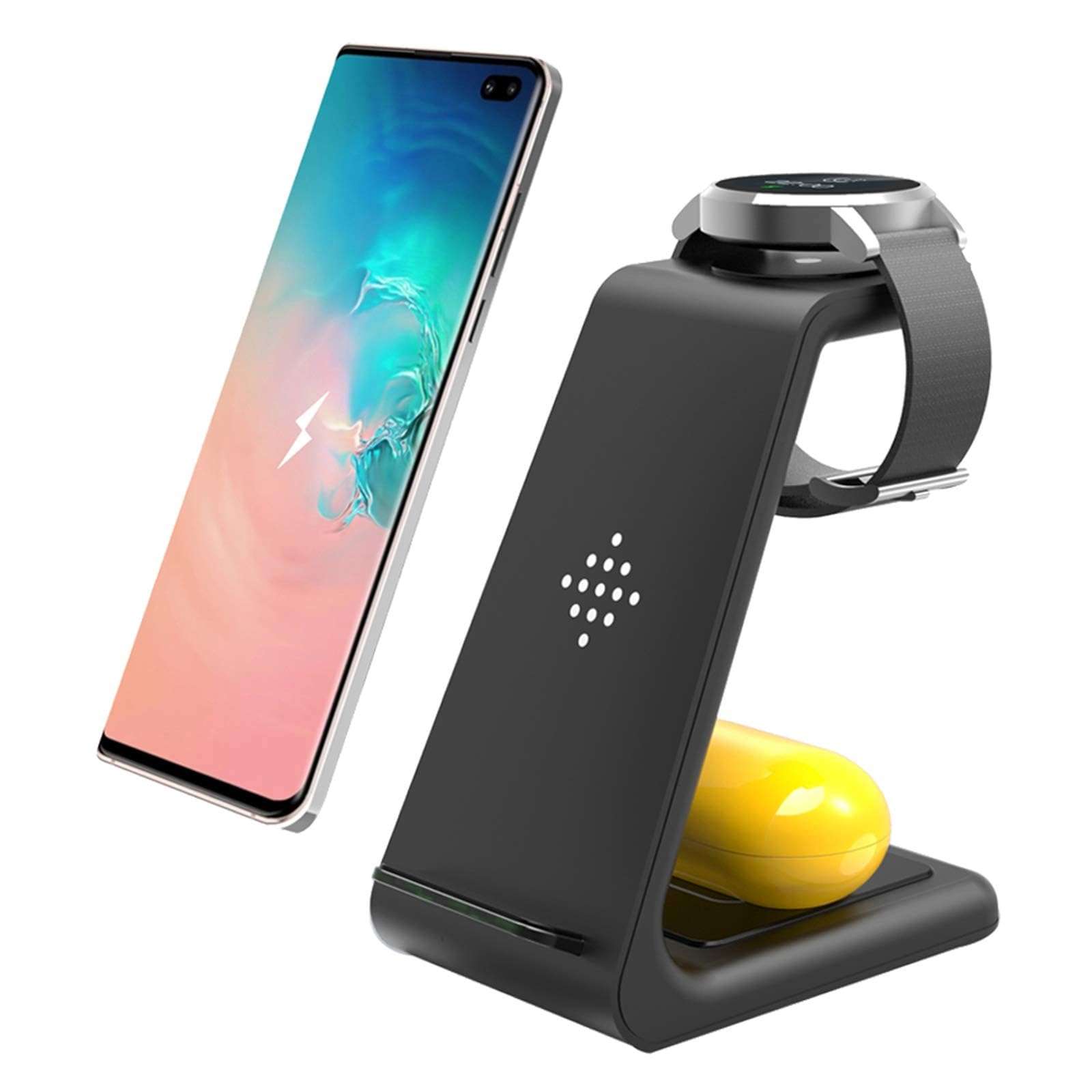 Wireless Charger for Samsung, 3 in 1 Wireless Charging Station for Galaxy S25 Ultra/S24 Ultra/S23/S22/Note 20/Z Flip 6/Fold 6,Qi Charger Stand for Galaxy Watch 6/5, Galaxy Buds 3/3 Pro,Women Men Gift 1