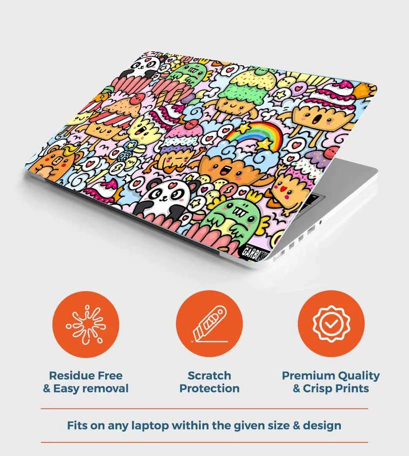 HD Rapid Design Printed Self Adhesive Laptop Skin Decal/Sticker for Asus Lenovo Dell HP Apple Laptop Upto 15.6 Inch which Makes Ultimate Protection and Personalization_01 (Design 03) 6