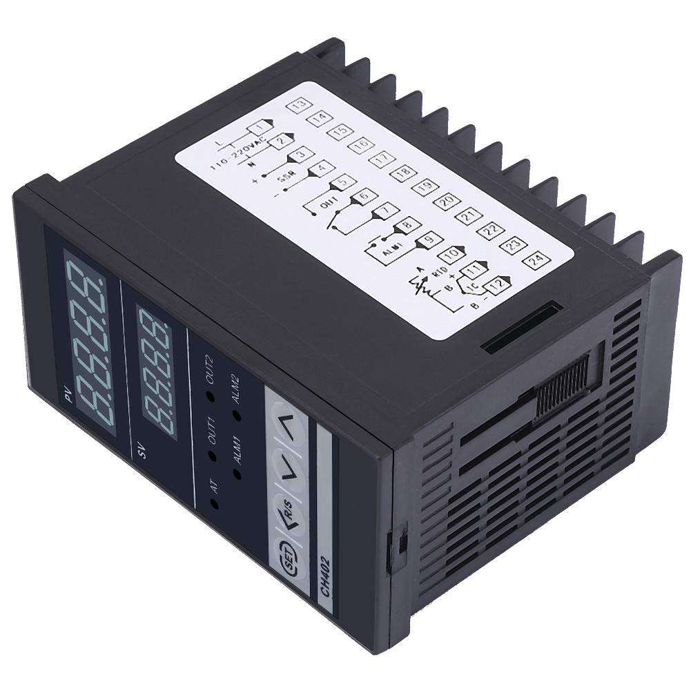 Thermostat Switch,Thermostat Controller Digital Thermostat Ch402 Ac85-264V High Precision Smart Pid Temperature Controller Relay Input 3