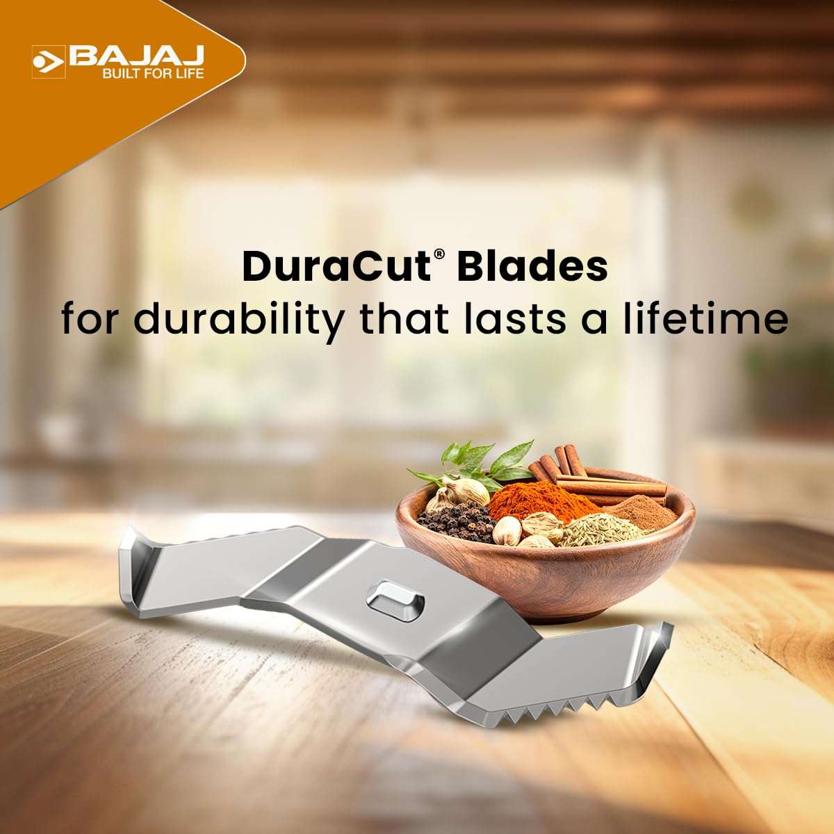 Bajaj Rex Dlx Ninja Series 4 Jar 750W Mixer Grinder | DuraCut Blades | 4 Stainless Steel Mixer Jars | Dry & Wet Grinding | 2 Yrs Warranty 【Black/Chocolate】 4