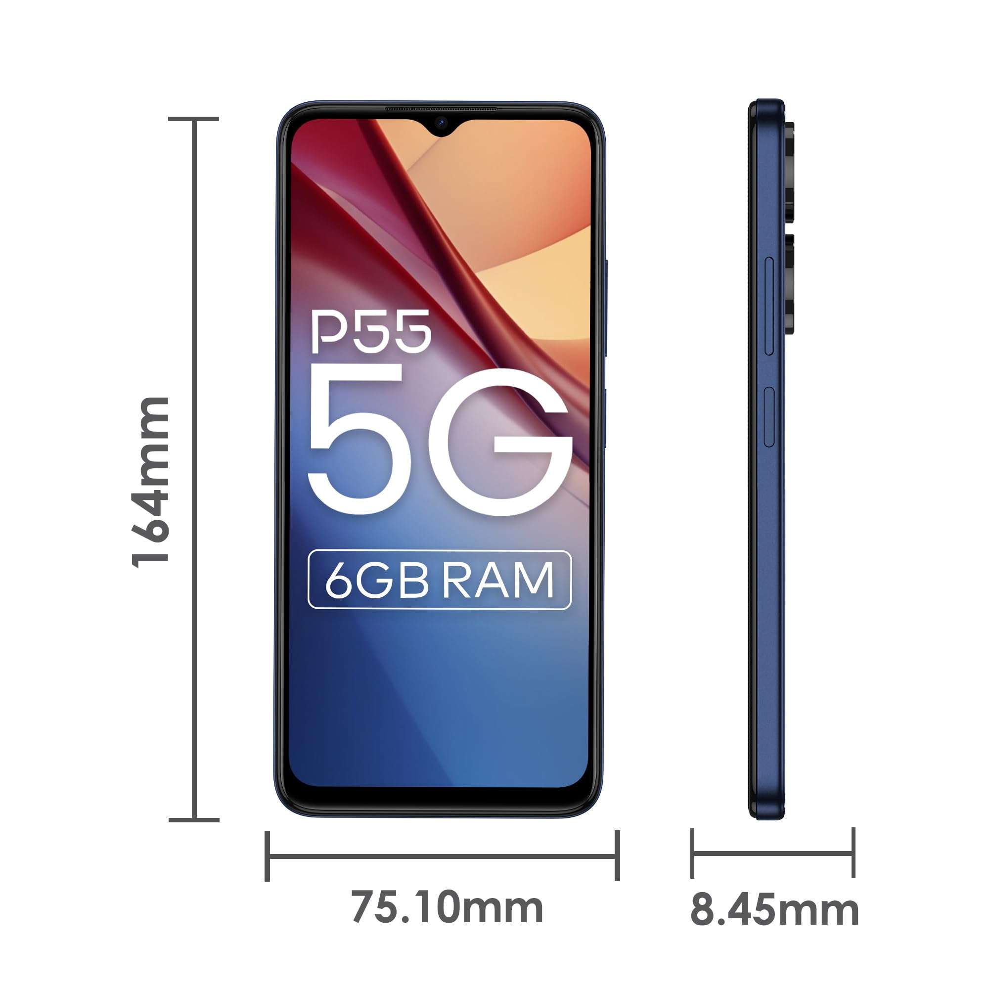 itel P55 5G (6GB RAM, 128GB ROM) upto 12GB RAM with Memory Fusion | Dimensity 6080 | 50MP AI Dual Rear Camera | 5000mAh Battery | 2 Years Warranty | Mint Green 2