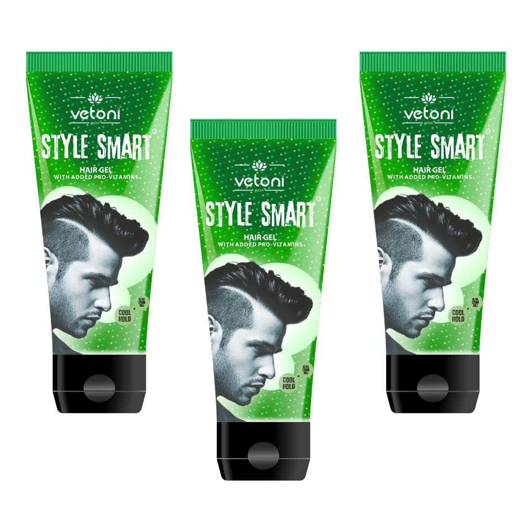 Vetoni Style Smart Hair Gel for Men (65ml) pack of 3