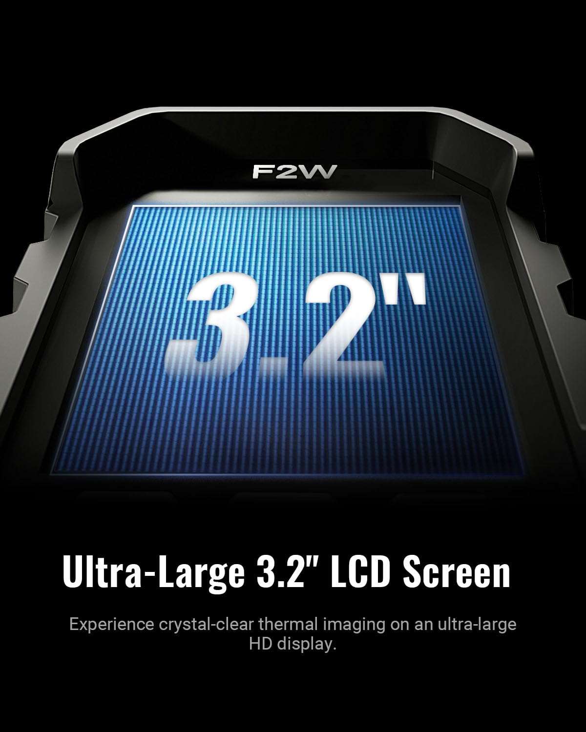 F2W Thermal Camera 256x192 IR Resolution, 640x480 Super Resolution Thermal Imaging Camera with IntellFault Intelligent Scene,3.2" Screen,25Hz,-4°F to 1022°F,App Image Transfer & PC Analysis, Case 2