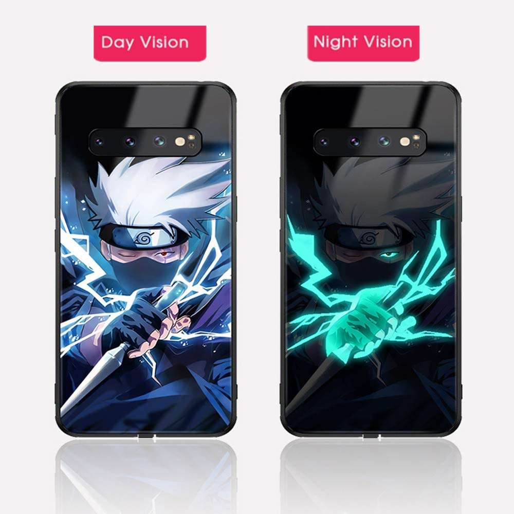 Ninja K Call Led Flash Luminescent Glass case Compatible for iPhone XR, Anime Anti-Scratch Mobile Phone Glass Cover (Ninja K, iPhone XR) 3