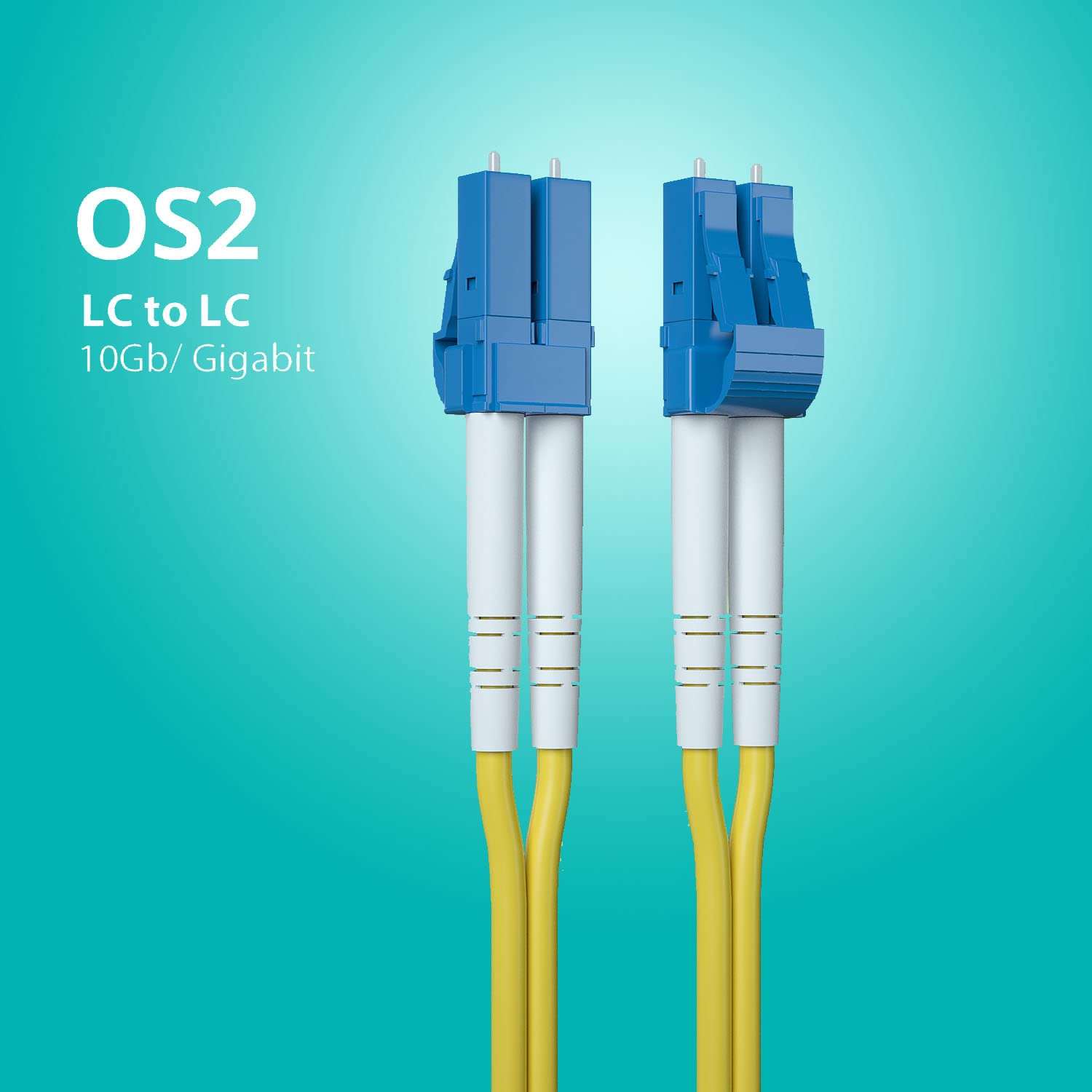 10M OS2 LC to LC Fiber Patch Cable, Single Mode SFP Jumper, Duplex LC 9/125um, LSZH, 33ft, for 1G/10G SMF SFP Transceiver, Router, Fiber Networks and More 3