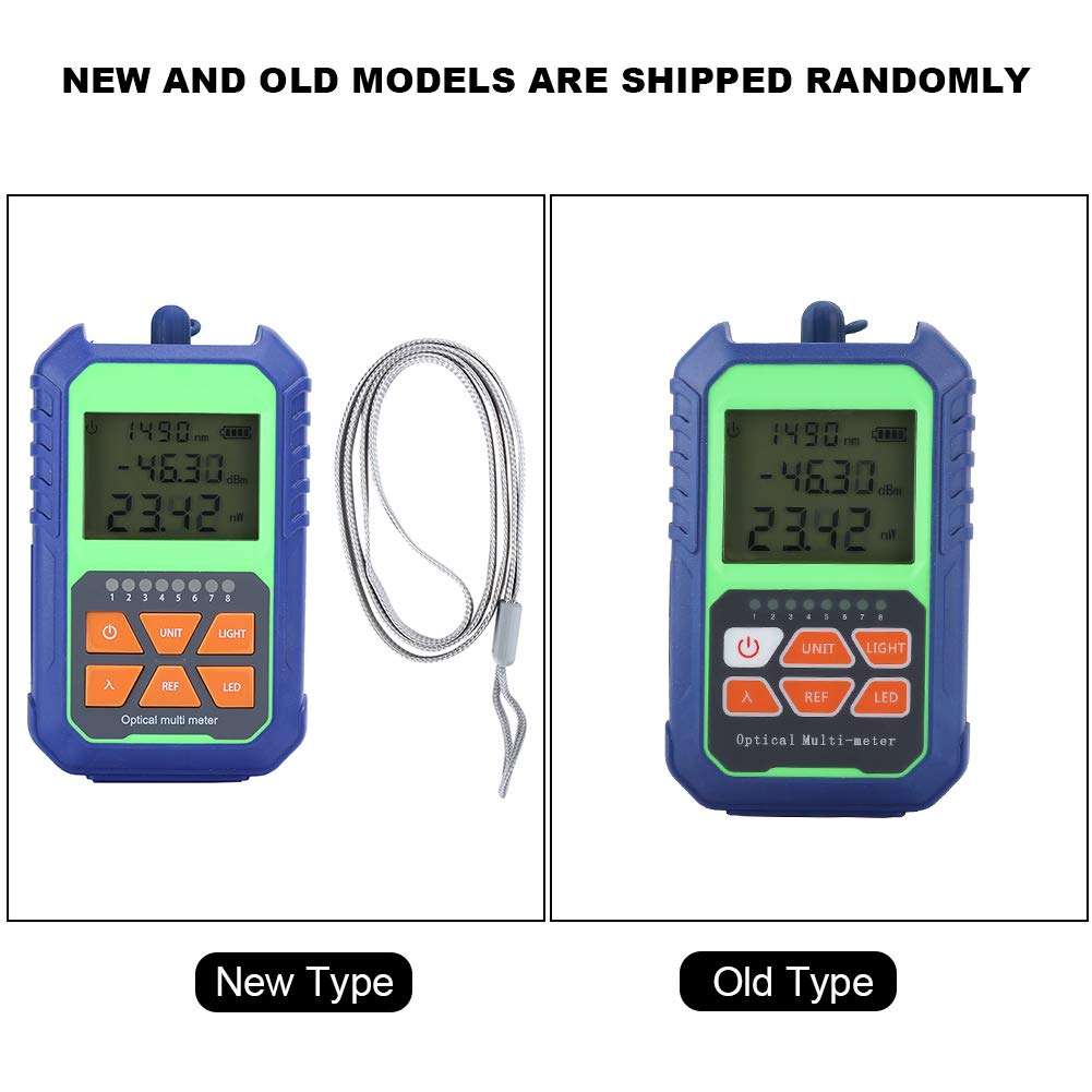 Bewinner Fiber Optical Power Meter Type A High Precision Mini Optical Power Meter with FC/SC/ST Connector Portable Optical Fiber Power Tester Measure for Testing FTTH CCTV CATV Tools 6