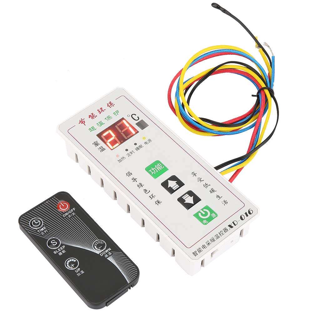 April Gift Digital Thermostat Controller Temperature Controller Simple Operation Compact Size Office for Room(XD016 White) 2