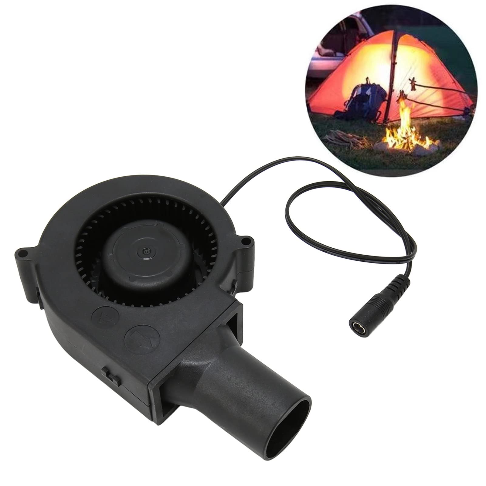 DIY Blower Fan 97x97x33mm 12V 2.7A, 4500RPM Variable Speed Ball Bearing Cooling Fan for Gaming, Amplifier (US Plug) 6